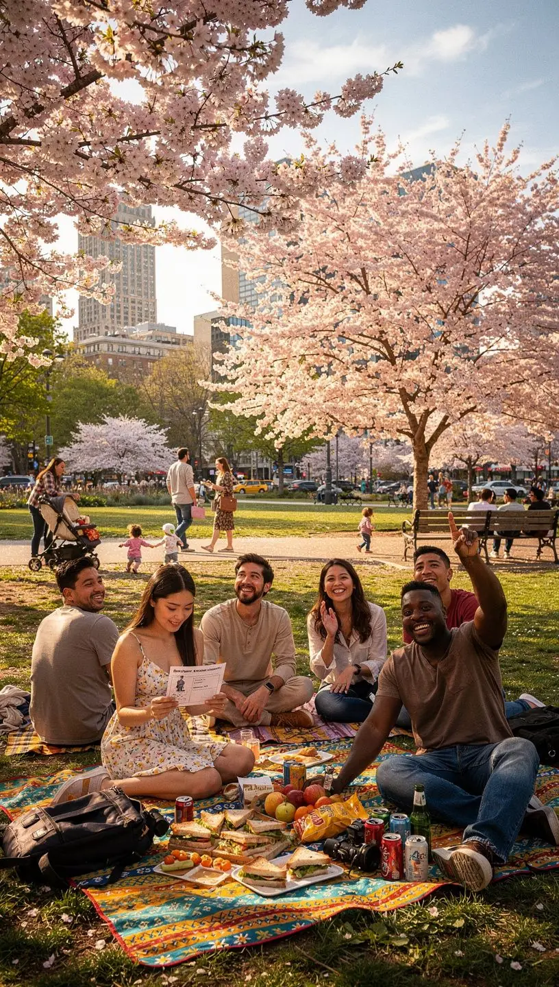 Rodzina podróżująca samochodem po malowniczej drodze